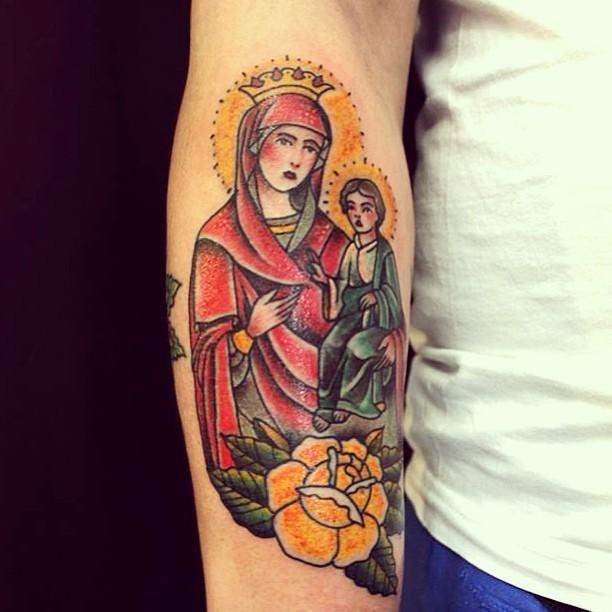 tatuaje virgen maria 21