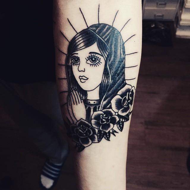 tatuaje virgen maria 221
