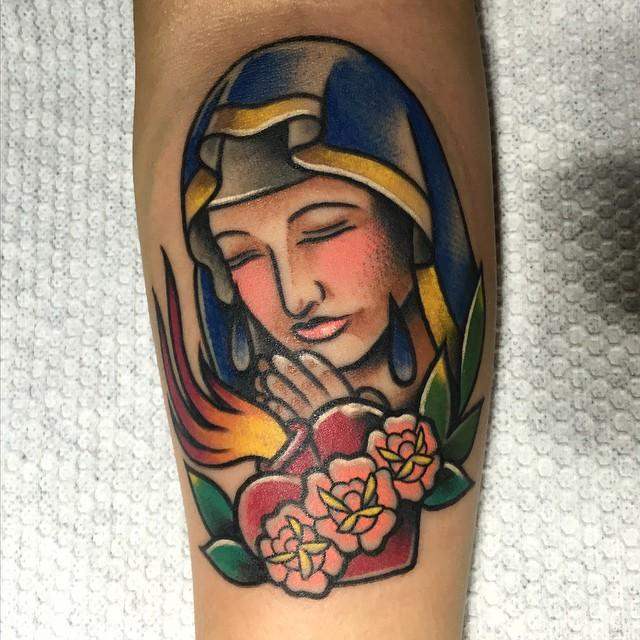 tatuaje virgen maria 301