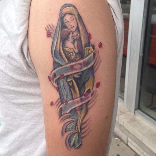 tatuaje virgen maria 571
