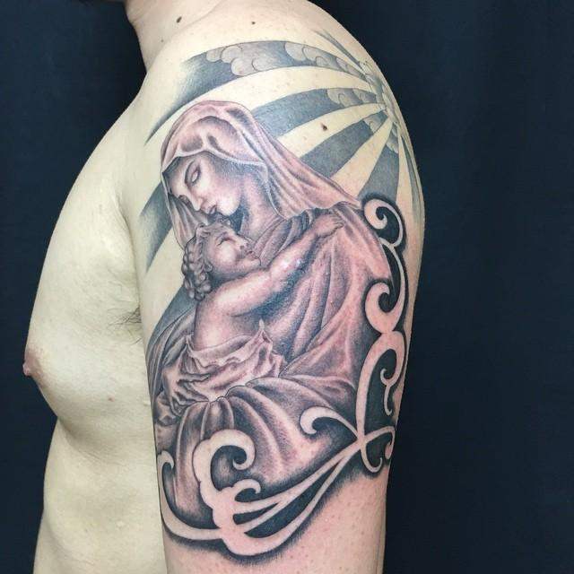 tatuaje virgen maria 591