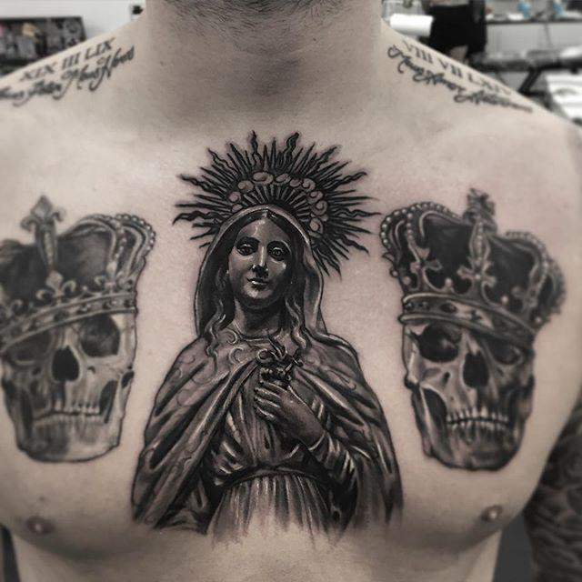 tatuaje virgen maria 61