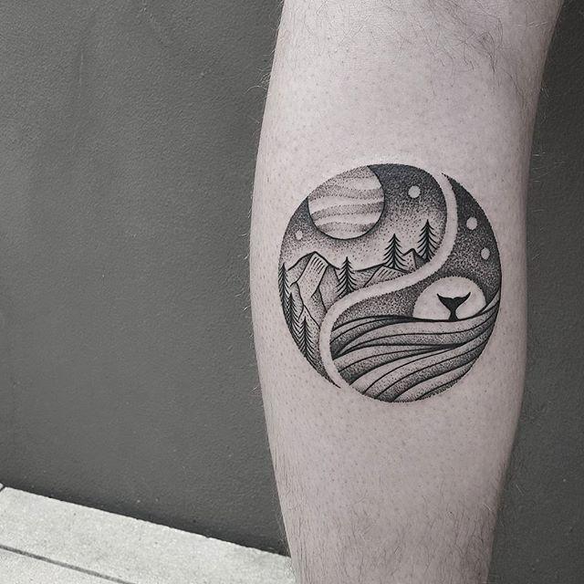 tatuaje yin y yang 111