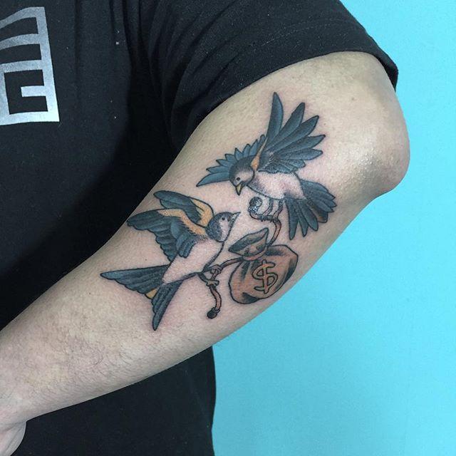 tatuaje pajaros 391