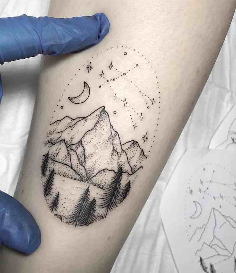 tatuaje de montaña para hombre tatuaje de montaña para hombre