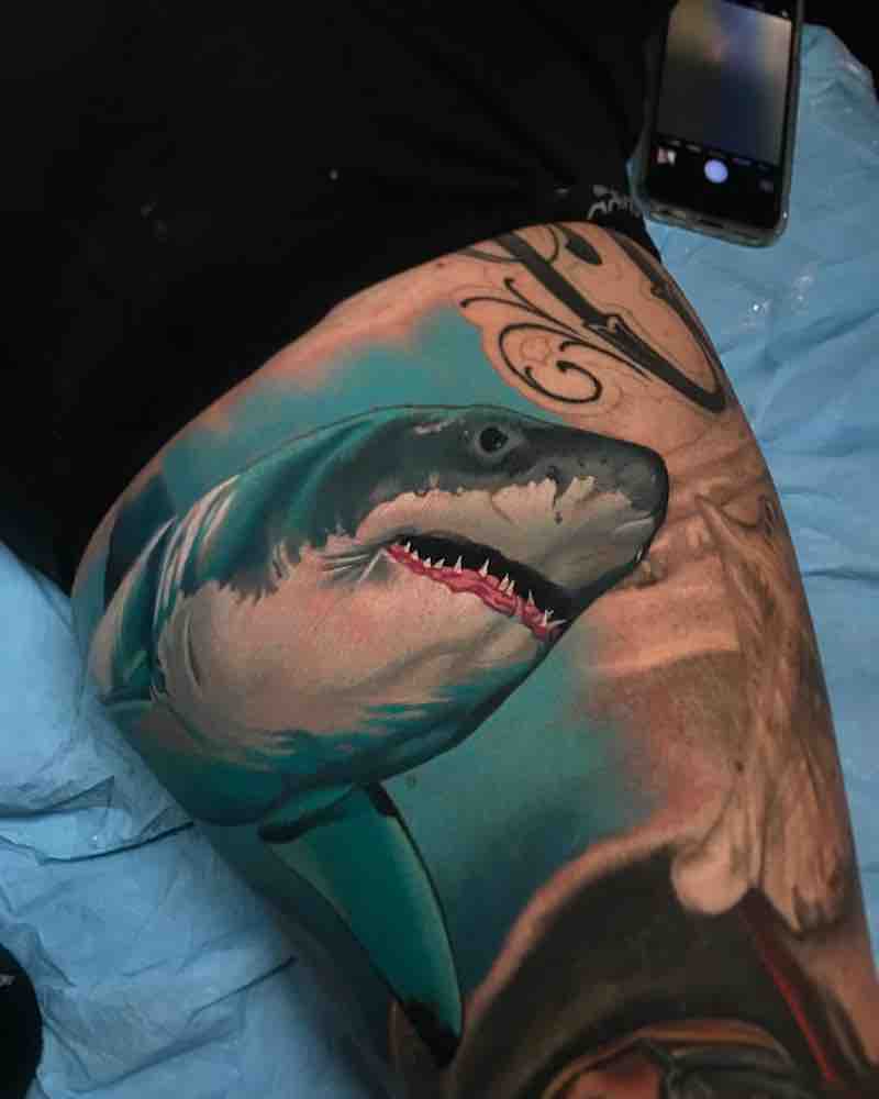 tatuaje de tiburón para hombre y mujer tatuaje de tiburón para hombre y mujer