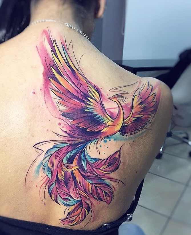 tatuaje de fénix perfecto para hombre y mujer tatuaje de fénix perfecto para hombre y mujer