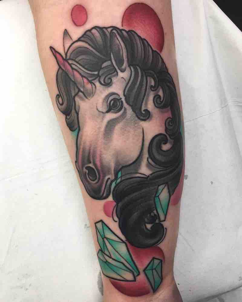 Perfecto tatuaje de unicornio Perfecto tatuaje de unicornio