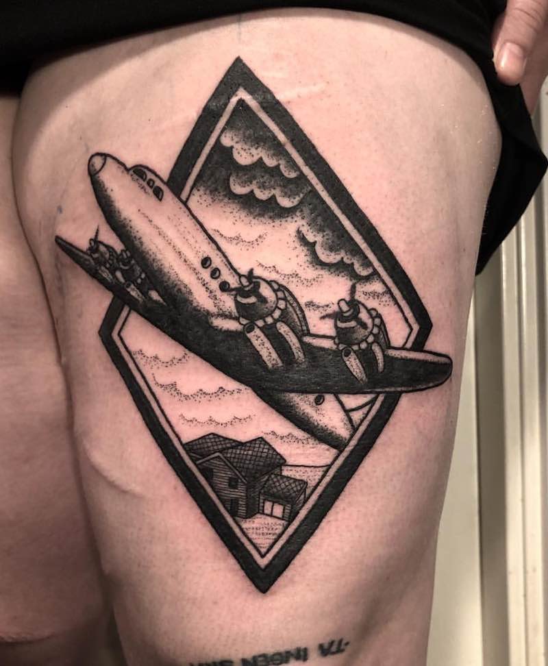 tatuaje de avión perfecto para hombre tatuaje de avión perfecto para hombre