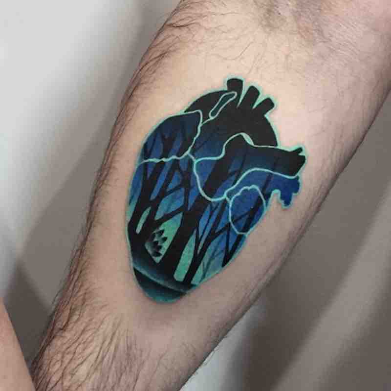 Fantástico tatuaje de corazón Fantástico tatuaje de corazón