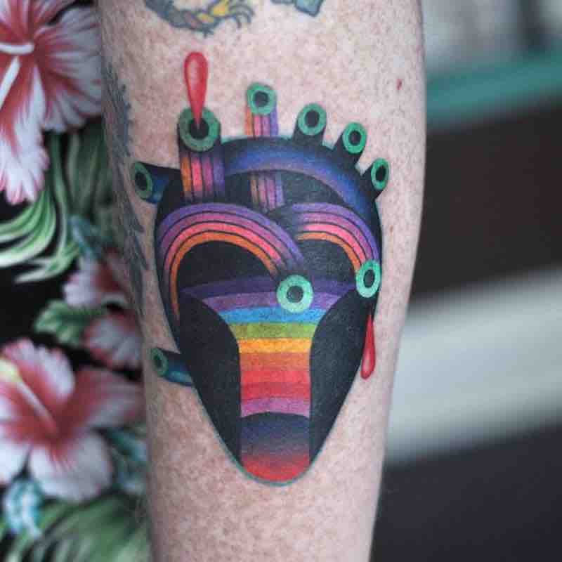 Increible tatuaje de corazón Increible tatuaje de corazón