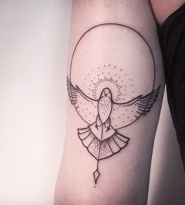 Perfecto tatuaje de paloma Perfecto tatuaje de paloma
