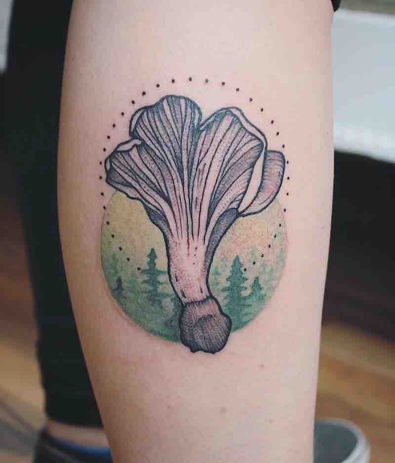Fantástico tatuaje de seta Fantástico tatuaje de seta