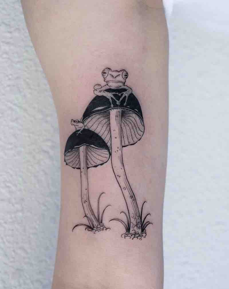 Un tatuaje de seta bastante bueno Un tatuaje de seta bastante bueno