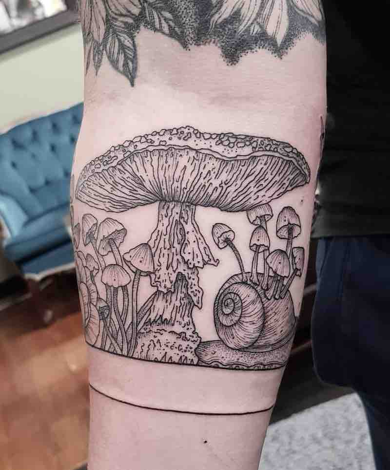 Perfecto tatuaje de seta Perfecto tatuaje de seta
