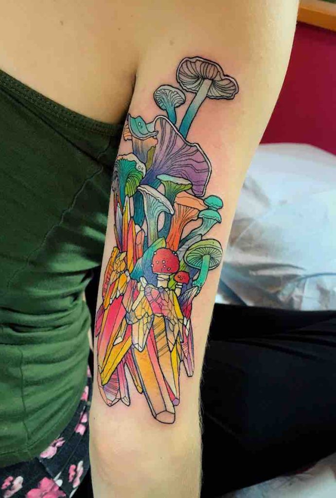 tatuaje de seta para hombre y mujer tatuaje de seta para hombre y mujer