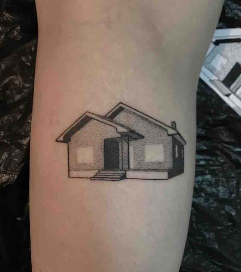 Un tatuaje de casa muy interesante Un tatuaje de casa muy interesante