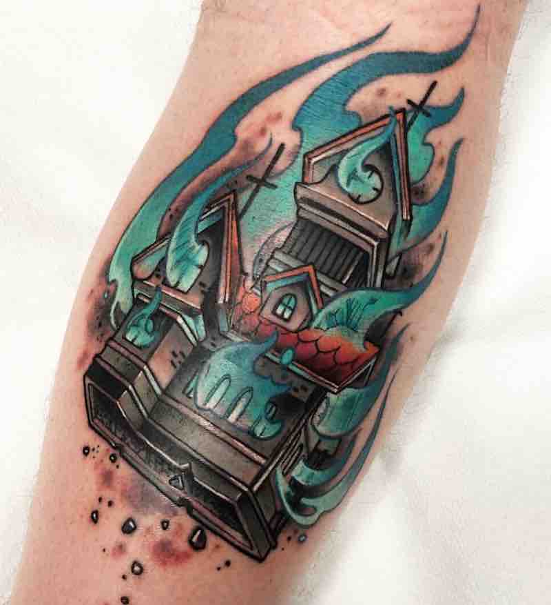 tatuaje de casa perfecto para hombre y mujer tatuaje de casa perfecto para hombre y mujer