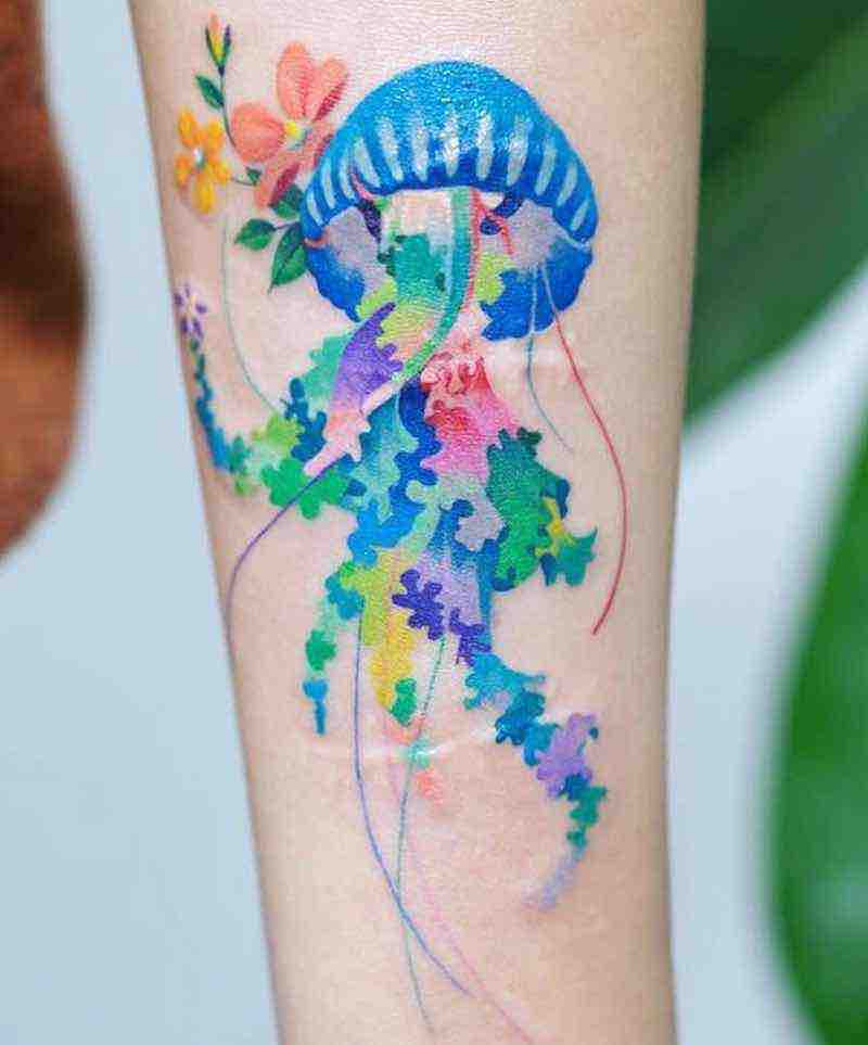 Perfecto tatuaje de medusa Perfecto tatuaje de medusa