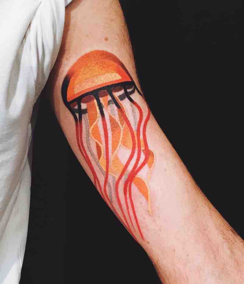 Increible tatuaje de medusa Increible tatuaje de medusa