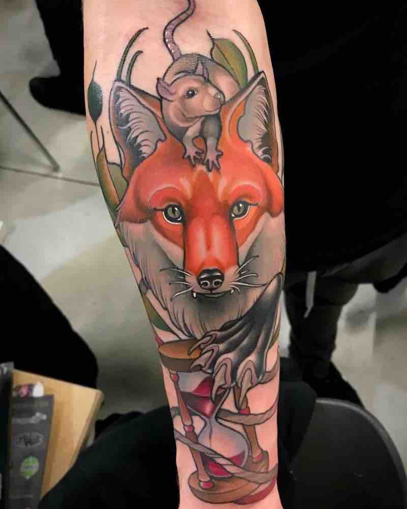 Un tatuaje de zorro moderno Un tatuaje de zorro moderno