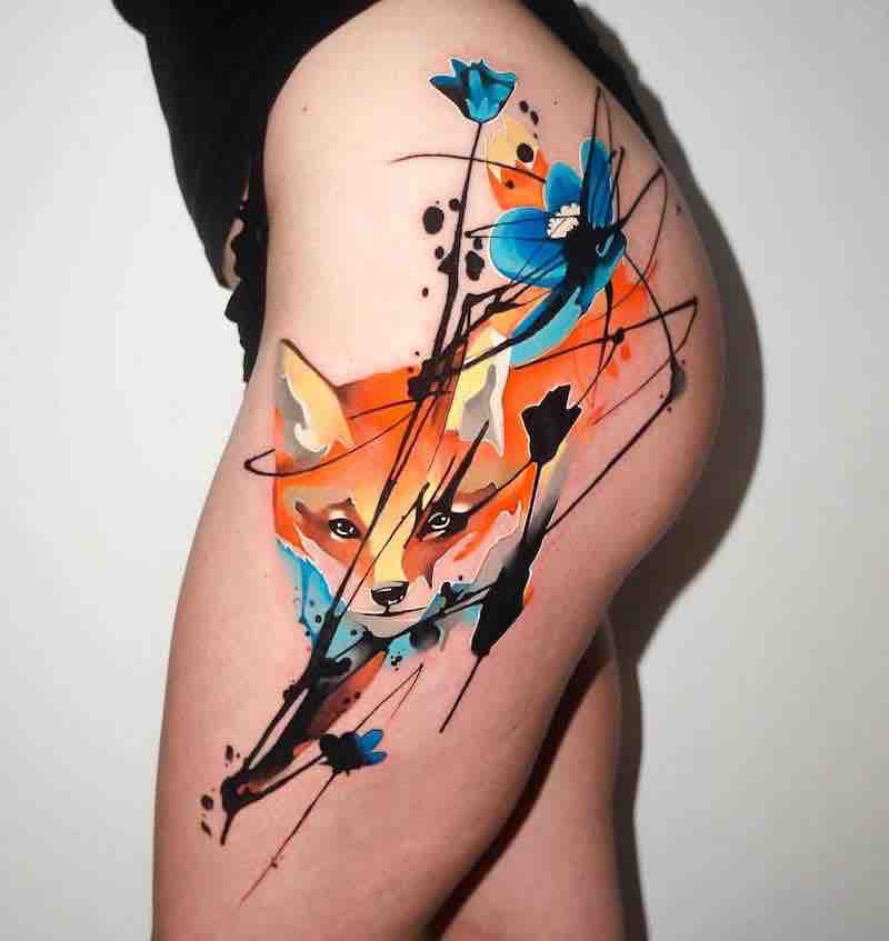 Un tatuaje de zorro bastante bueno Un tatuaje de zorro bastante bueno