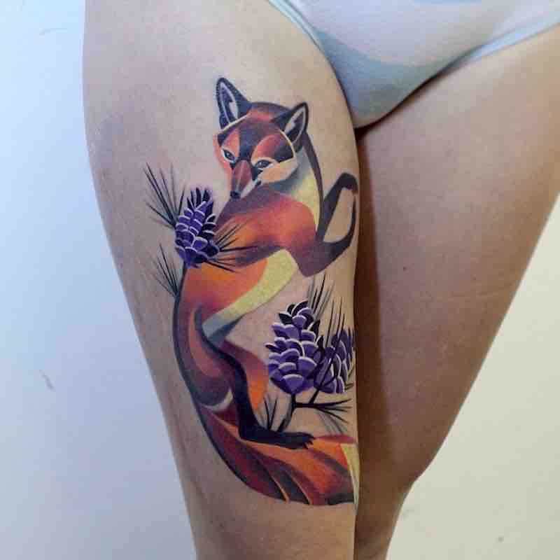 Un tatuaje de zorro bastante bueno Un tatuaje de zorro bastante bueno