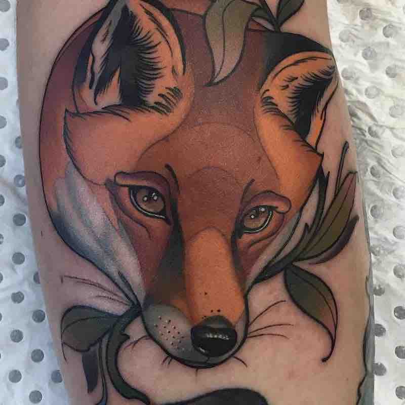 Un tatuaje de zorro muy interesante Un tatuaje de zorro muy interesante