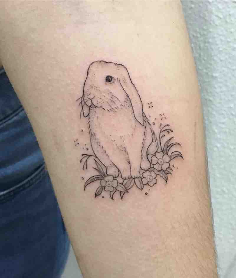 tatuaje de conejo para hombre y mujer tatuaje de conejo para hombre y mujer