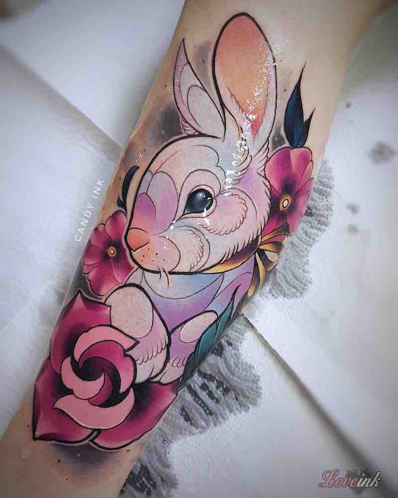 tatuaje de conejo para mujeres tatuaje de conejo para mujeres