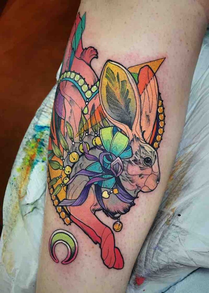 Un tatuaje de conejo de este año Un tatuaje de conejo de este año