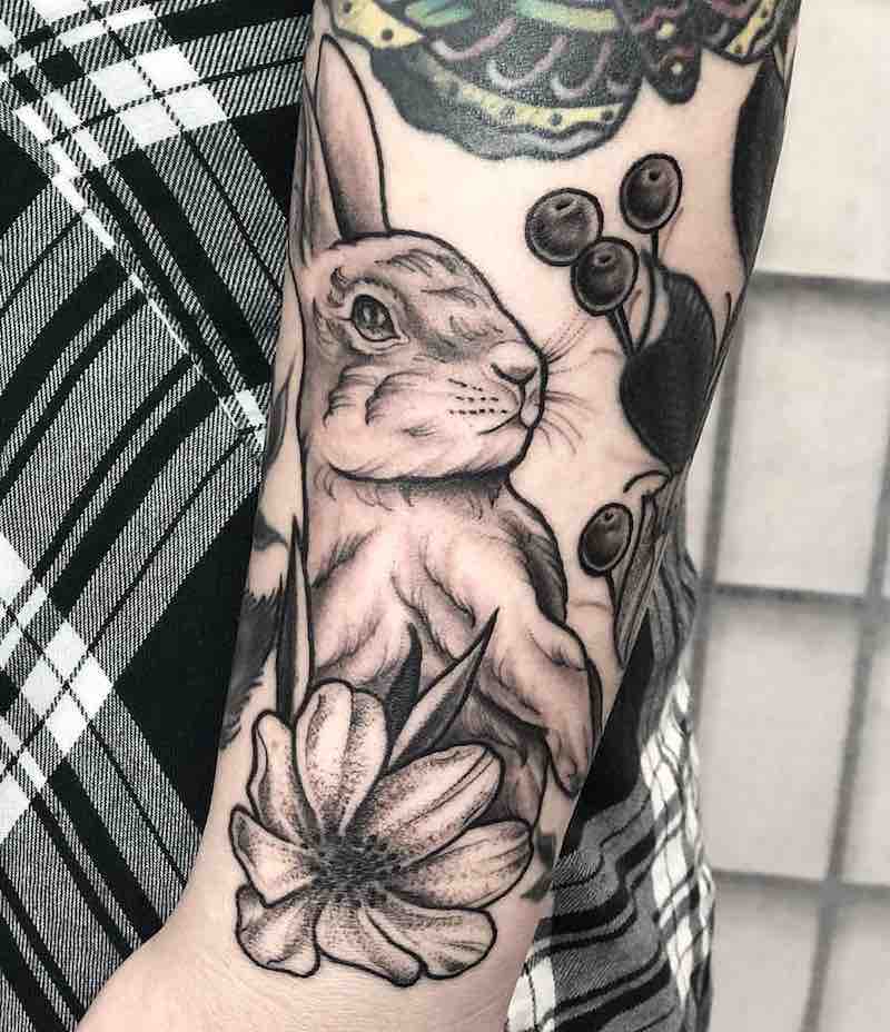 tatuaje de conejo perfecto para hombre y mujer tatuaje de conejo perfecto para hombre y mujer