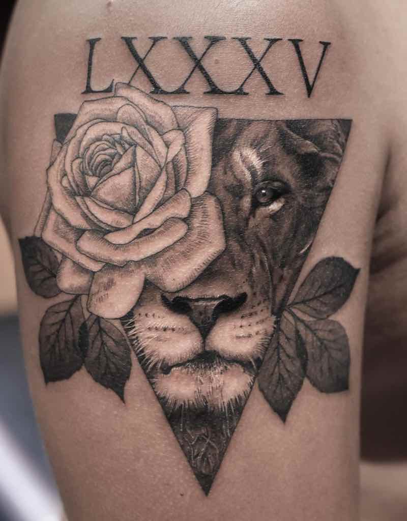 tatuaje de león para hombre tatuaje de león para hombre