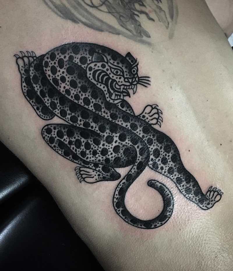 Fantástico tatuaje de jaguar Fantástico tatuaje de jaguar