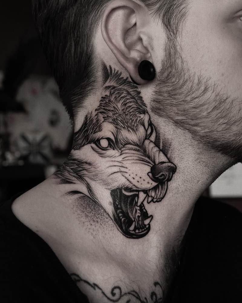 tatuaje de lobo perfecto para hombre tatuaje de lobo perfecto para hombre