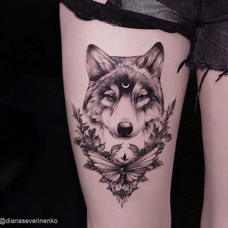 tatuaje de lobo perfecto para hombre y mujer tatuaje de lobo perfecto para hombre y mujer