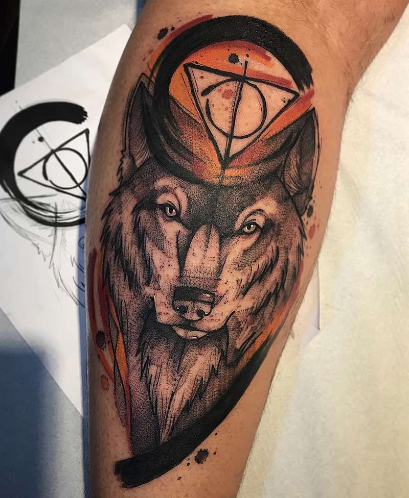 Perfecto tatuaje de lobo Perfecto tatuaje de lobo