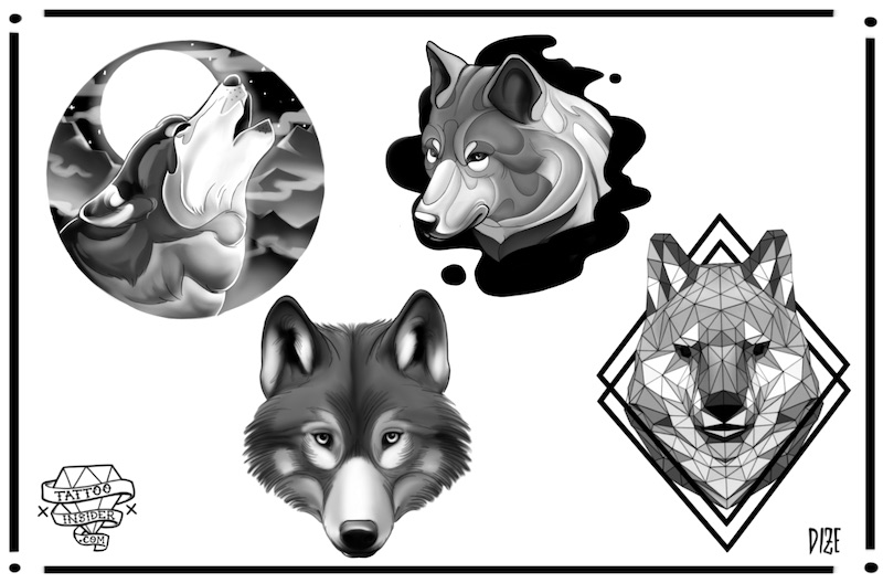 tatuaje de lobo para hombre y mujer tatuaje de lobo para hombre y mujer