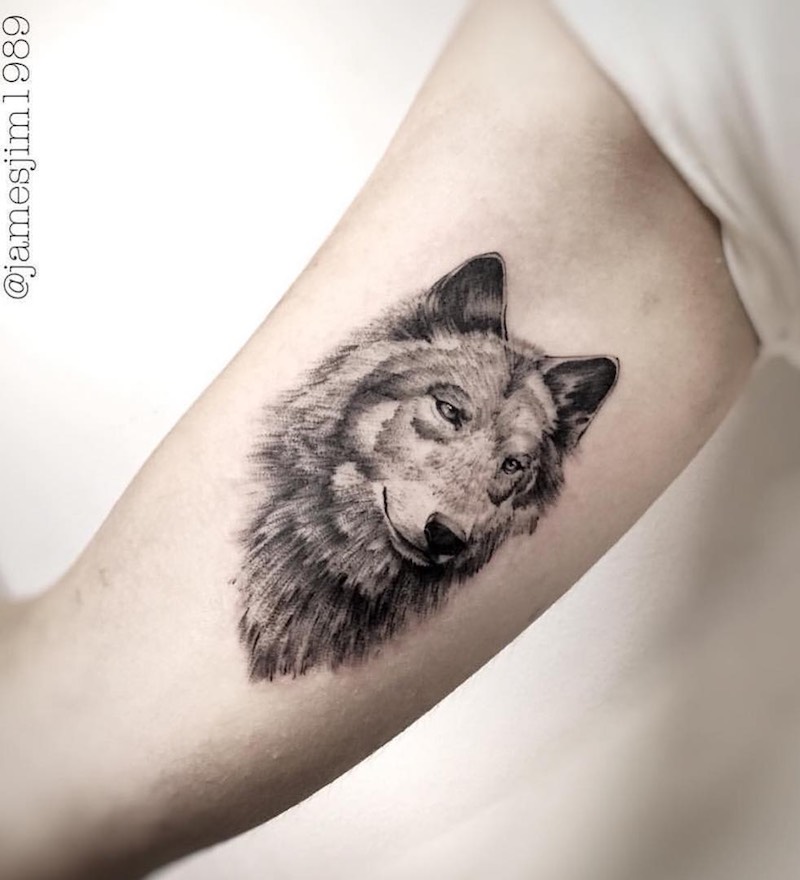 tatuaje de lobo perfecto para hombre y mujer tatuaje de lobo perfecto para hombre y mujer