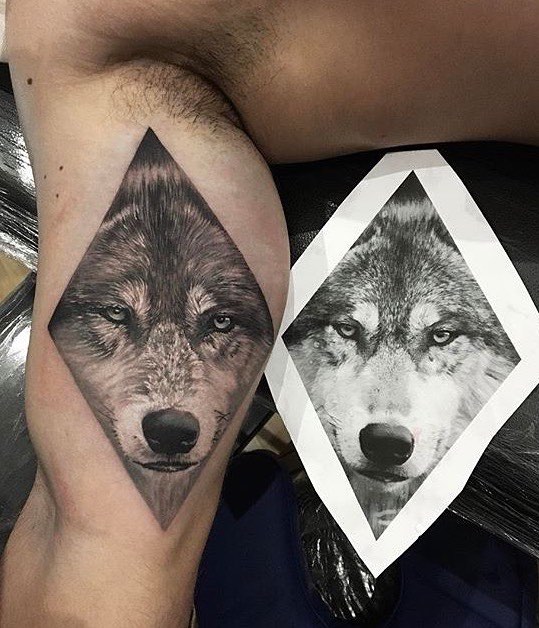 tatuaje de lobo para hombre y mujer tatuaje de lobo para hombre y mujer