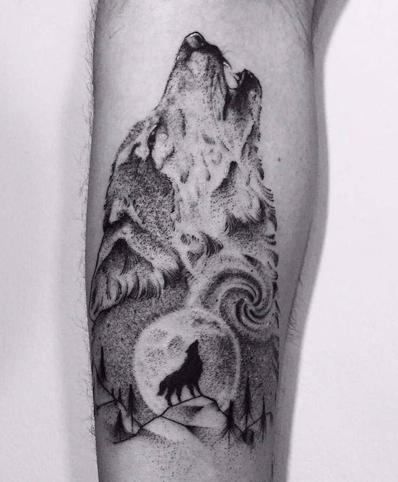 tatuaje de lobo para hombre y mujer tatuaje de lobo para hombre y mujer