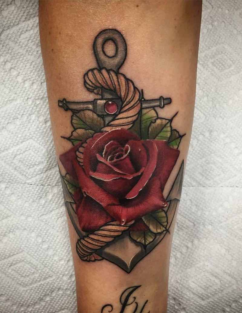 Un tatuaje de ancla de este año Un tatuaje de ancla de este año