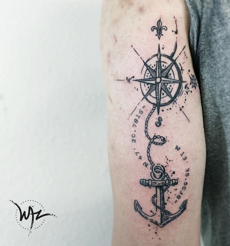Un tatuaje de ancla de este año Un tatuaje de ancla de este año