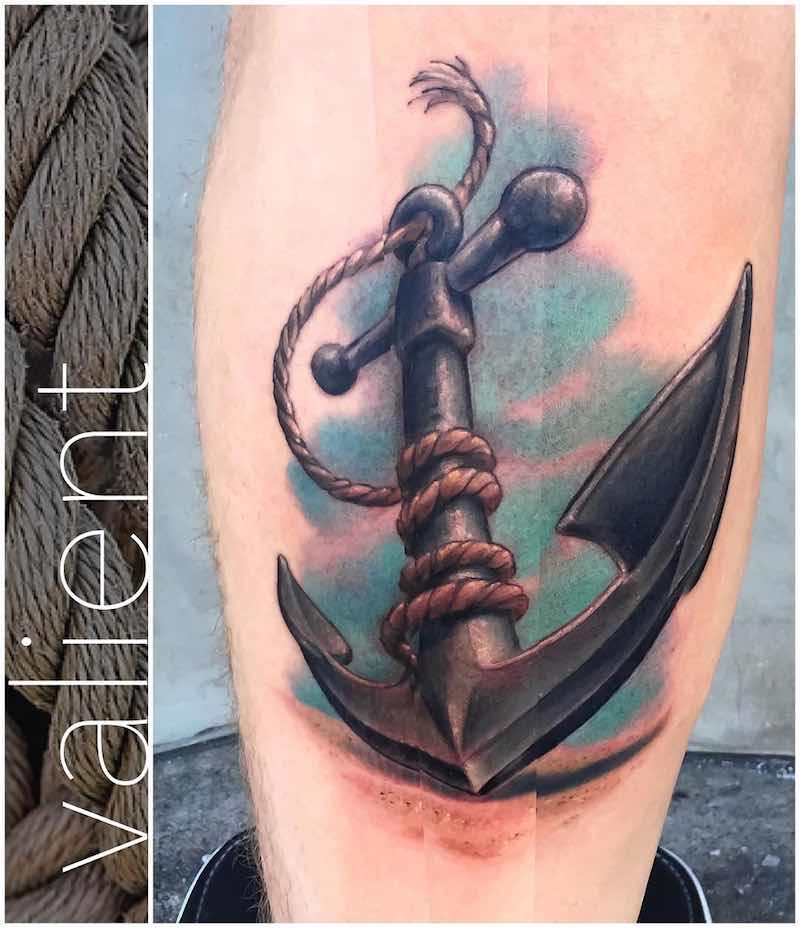 Perfecto tatuaje de ancla Perfecto tatuaje de ancla