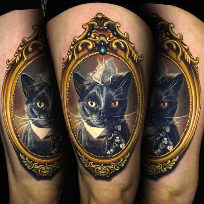Un tatuaje de gato bastante bueno Un tatuaje de gato bastante bueno