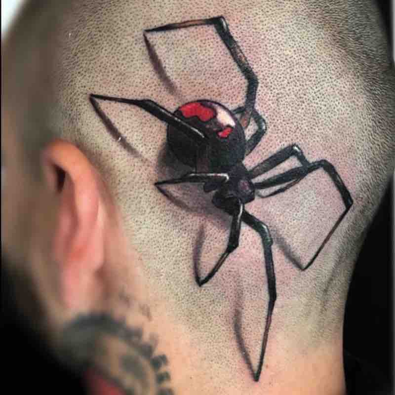 Fantástico tatuaje de araña Fantástico tatuaje de araña