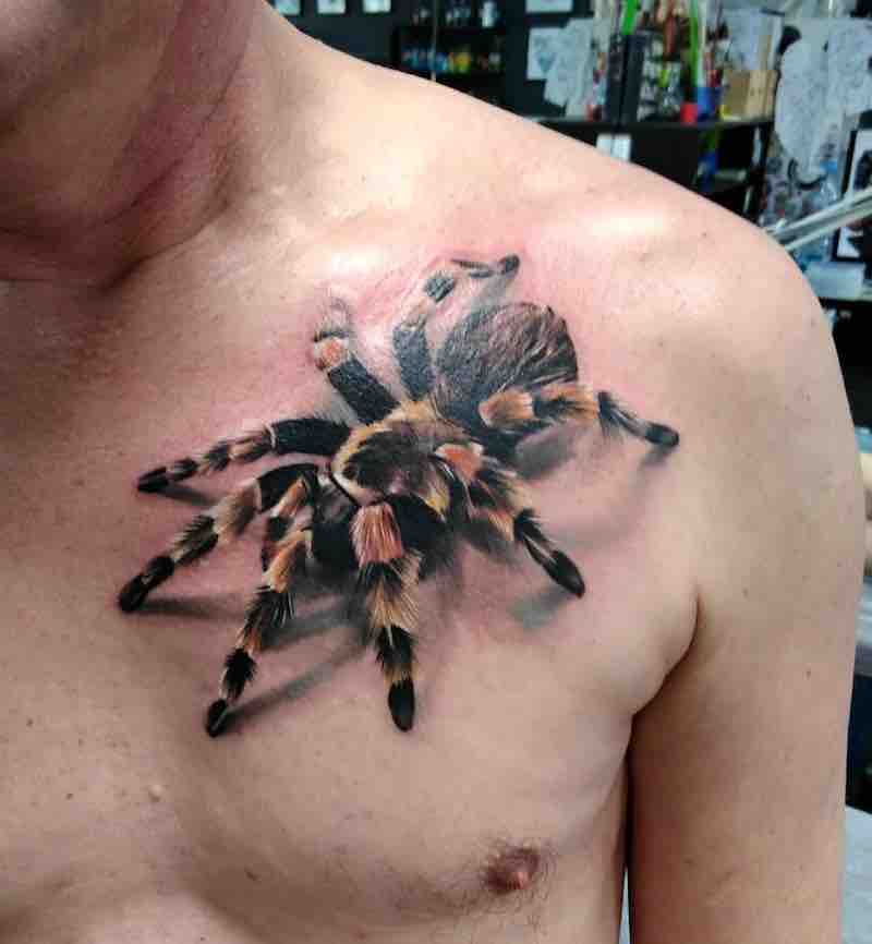 Fantástico tatuaje de araña Fantástico tatuaje de araña