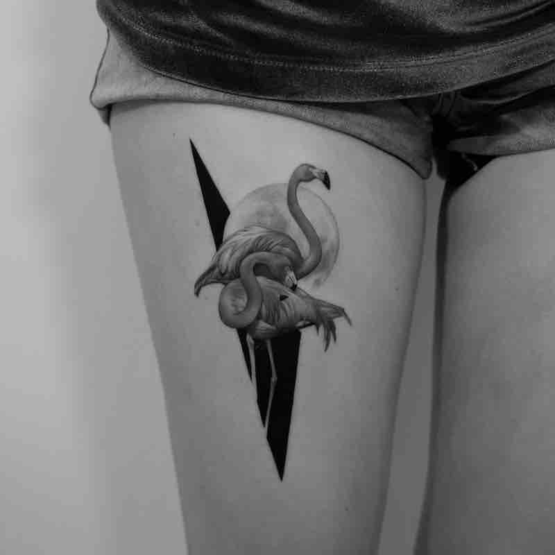 Perfecto tatuaje de flamenco Perfecto tatuaje de flamenco