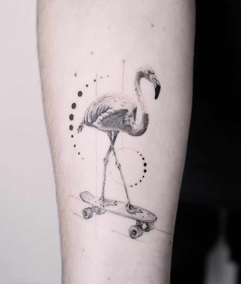 tatuaje de flamenco para hombre tatuaje de flamenco para hombre