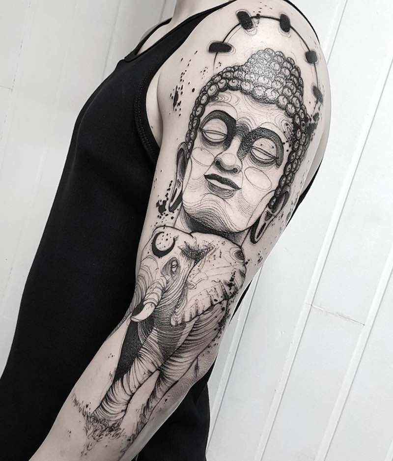 Perfecto tatuaje de elefante Perfecto tatuaje de elefante